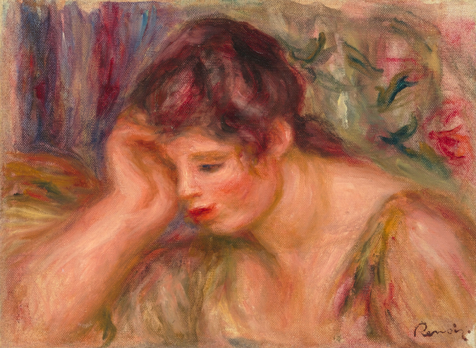 Femme accoudée - Auguste Renoir