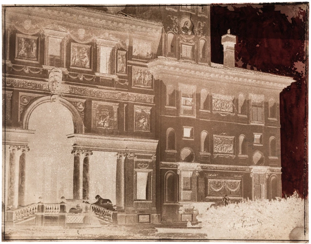 Alfred-Nicolas Normand - Villa Médicis : la façade est, l'aile nord
