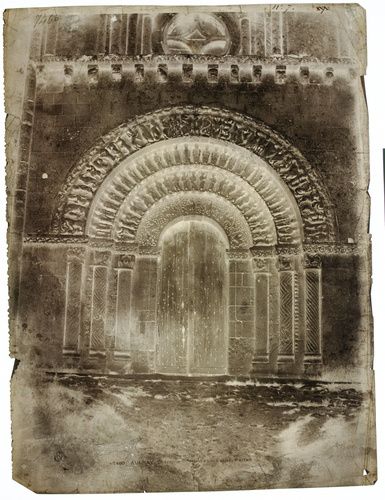 Gustave Le Gray - Aulnay (Charente-Maritime) - Portail du transept sud, église S...