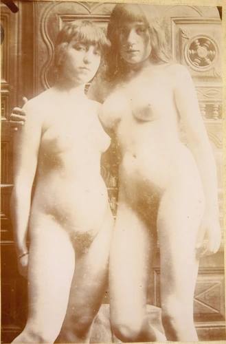 François-Rupert Carabin - Deux femmes nues debout, de face