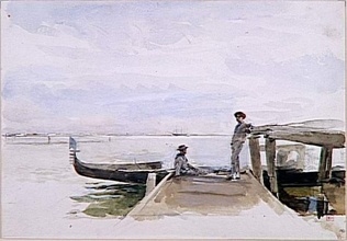 Ernest Meissonier - Ponton à Venise