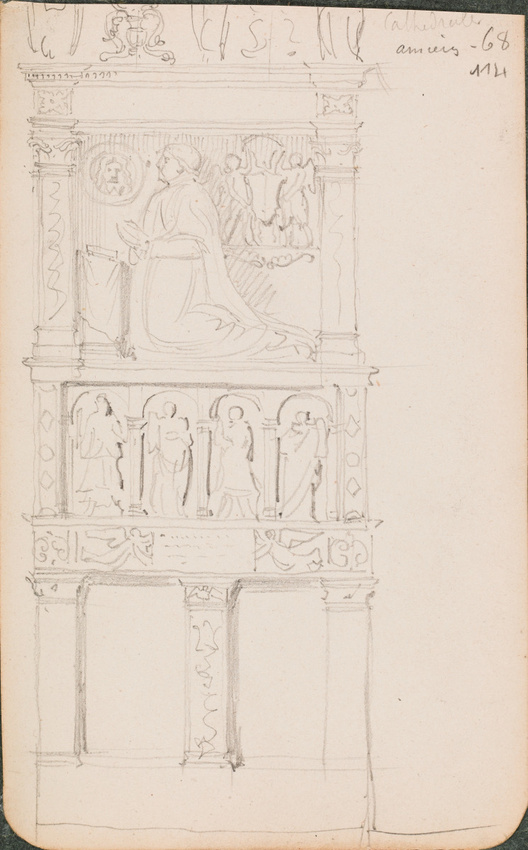 Louis Boitte - Amiens, cathédrale, monument funéraire du cardinal Hémard de Deno...