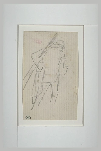 Edouard Manet - Homme de dos, tenant des bâtons