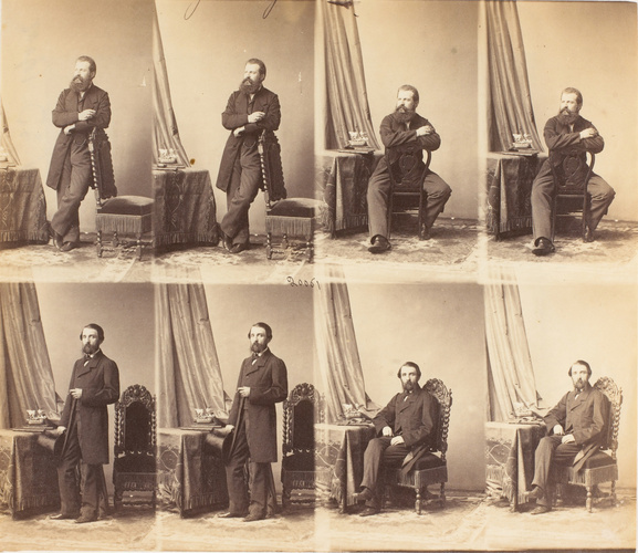 André Adolphe Eugène Disdéri - Prince Pierre Kotchoubey en huit poses