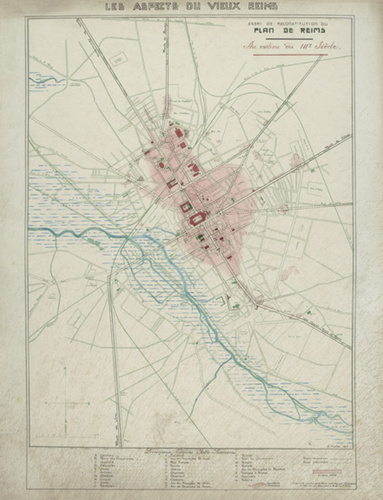 Ernest Kalas - Plan de Reims au IIIe siècle