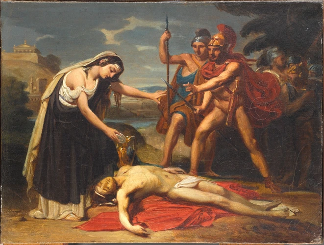 Jean-Louis Bézard - Antigone donnant la sépulture à Polynice