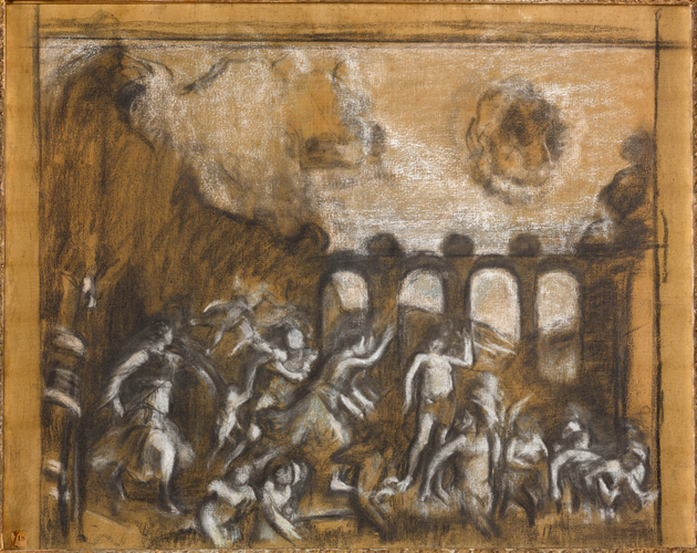 Edgar Degas - Copie de Mantegna : La Sagesse victorieuse des Vices
