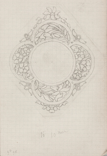 Enguerrand du Suau de la Croix - Médaille à motif floral et végétal