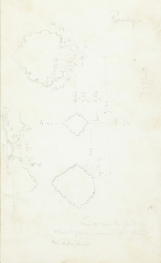 Victor Ruprich-Robert - Plans pris dans l'église de Romsey