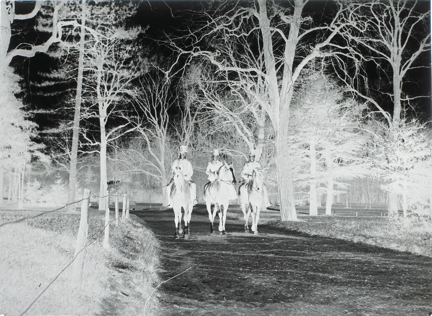 Trois cavaliers dans le Bois de Boulogne - Henri Lemoine