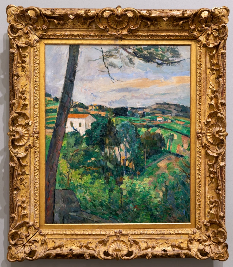 Paul Cézanne - Paysage au toit rouge ou Le Pin à l'Estaque