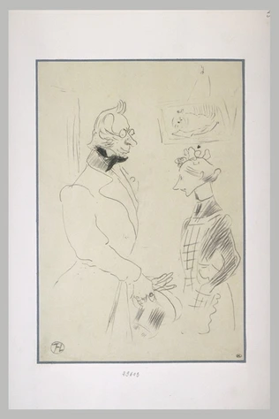 La visite du docteur - Henri de Toulouse-Lautrec