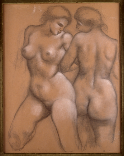 Aristide Maillol - Deux femmes nues, l'une de face, l'autre de dos