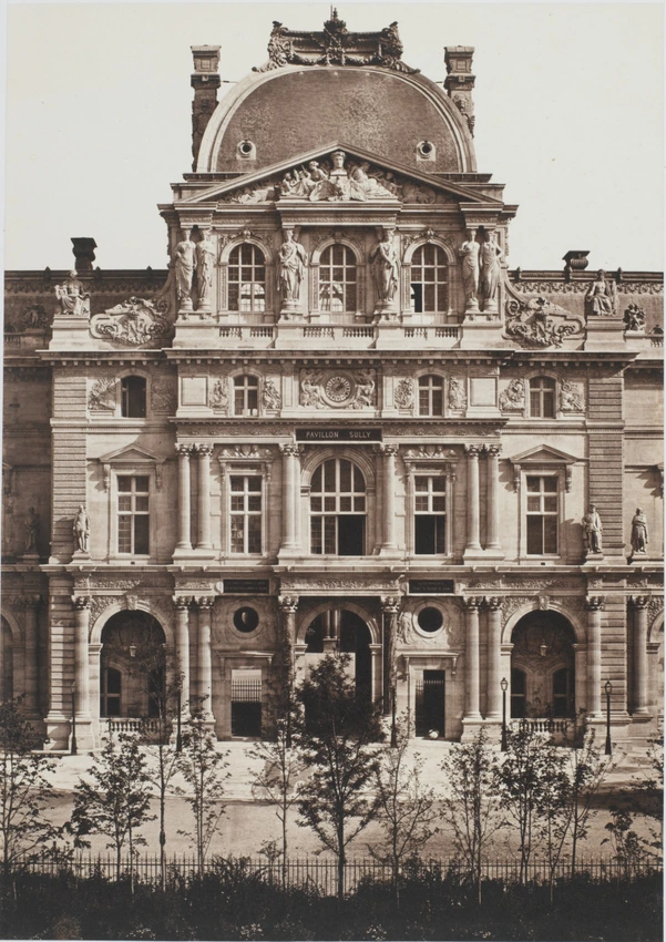 Edouard Baldus - Le Pavillon Sully, palais du Louvre, Paris