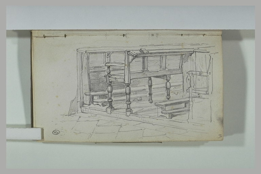 Alphonse de Neuville - Un banc d'église