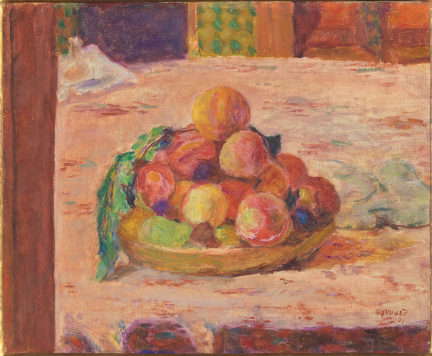 Pierre Bonnard - Nature morte : assiette et fruits