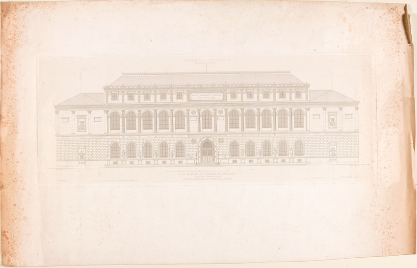 Anonyme - France, Paris, Ecole des Beaux-Arts : musée des Etudes, élévation