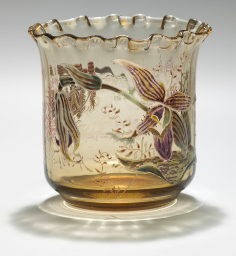 Emile Gallé - Vase à décor d'orchidées