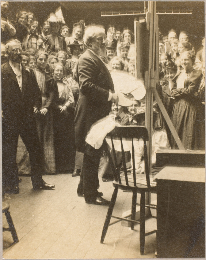 Anonyme - Un portrait de Carolus-Duran dans son atelier