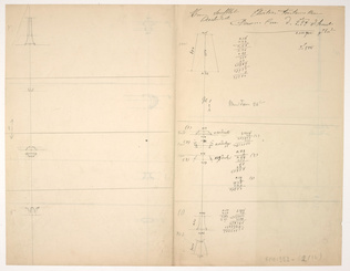 Maison Monduit - Croquis techniques, comptabilité se rapportant à la fabrication...