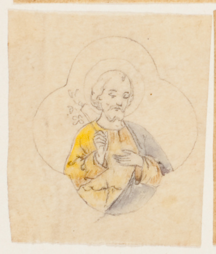 Théophile Soyer - Projet de décor pour un ostensoir