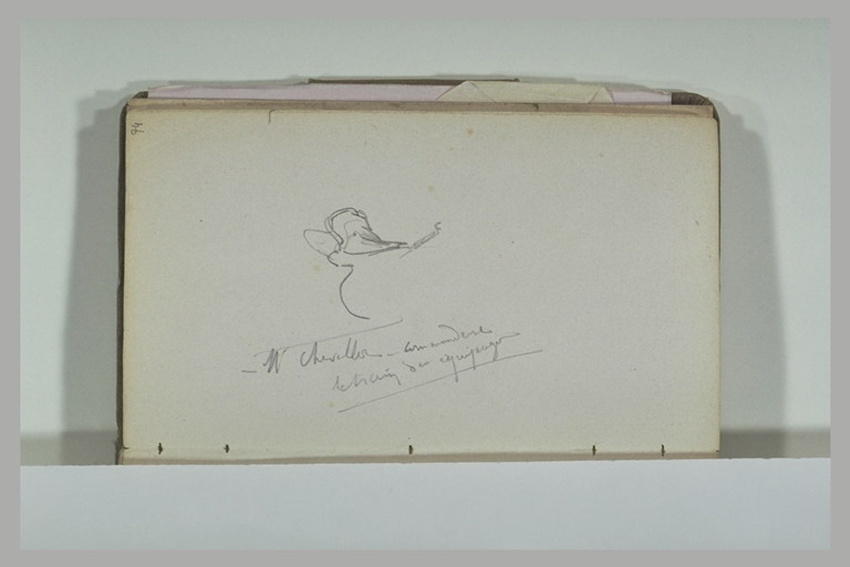 Alphonse de Neuville - Détail d'une selle de cheval