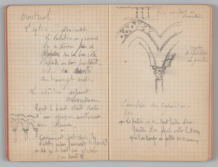 Charles-Justin Le Coeur - Carnet de notes concernant son voyage en Italie