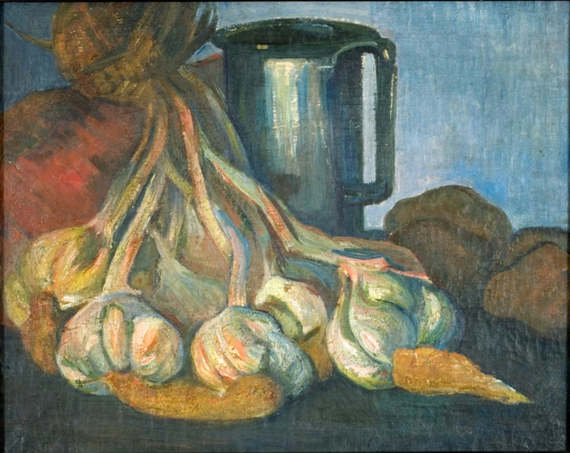Meijer De Haan - Botte d'ail et pot d'étain