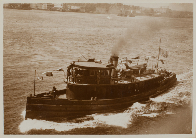 Anonyme - Anticosti, bateau à vapeur en mer