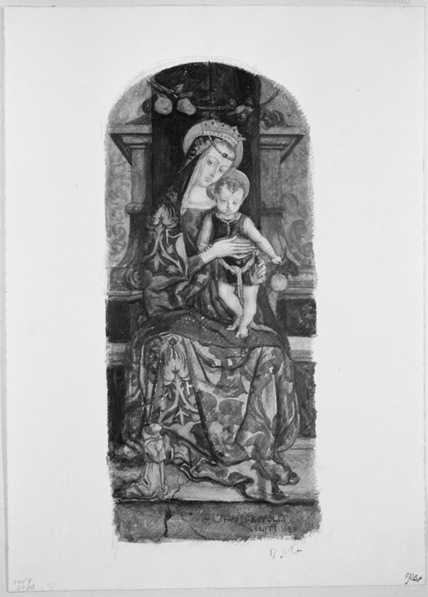 Ernest Hébert - Vierge à l'Enfant, d'après un tableau de la Pinacothèque du Vati...