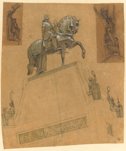Charles Lameire - Projet de monument à Jeanne d'Arc, étude préparatoire pour la ...