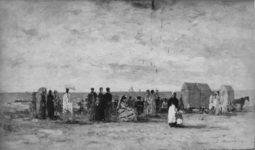 Eugène Boudin - La Plage de Trouville