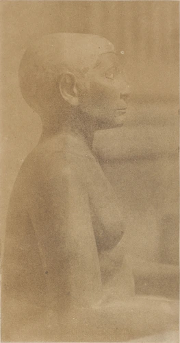 Anne Henry Husson - Statue de scribe vu de profil