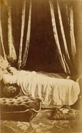 Le duc de Morny, sur son lit de mort - Franck