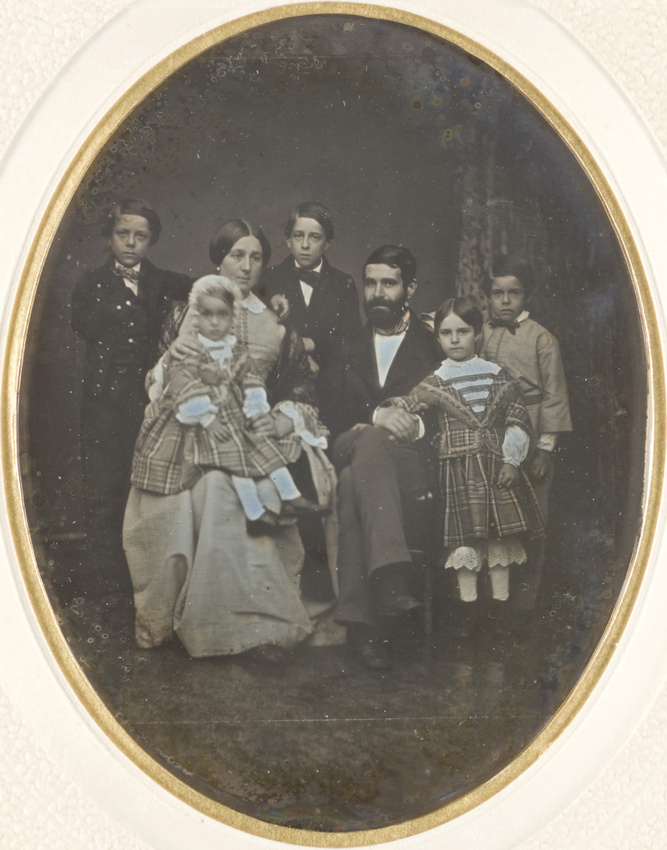 Anonyme - Une famille, vers 1850