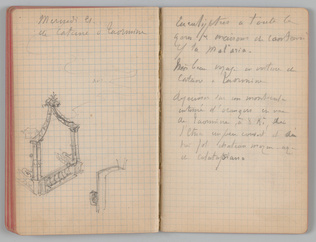 Charles-Justin Le Coeur - Carnet de notes concernant son voyage en Italie