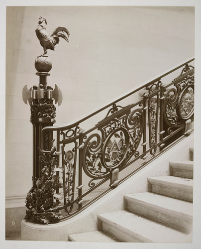 Chevojon - Paris, Palais de Justice, départ de rampe