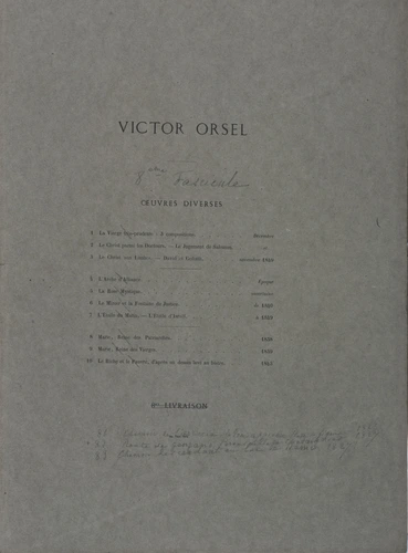Victor - Texte dactylographié : VICTOR ORSEL. OEUVRES DIVERSES
