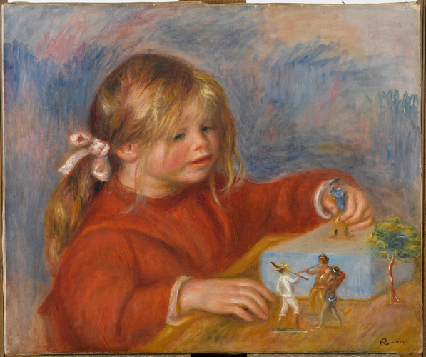 Claude Renoir, jouant - Auguste Renoir