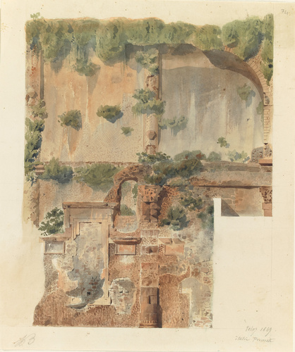 Louis Boitte - Palestrina, la Basilique, mur de l'atrium