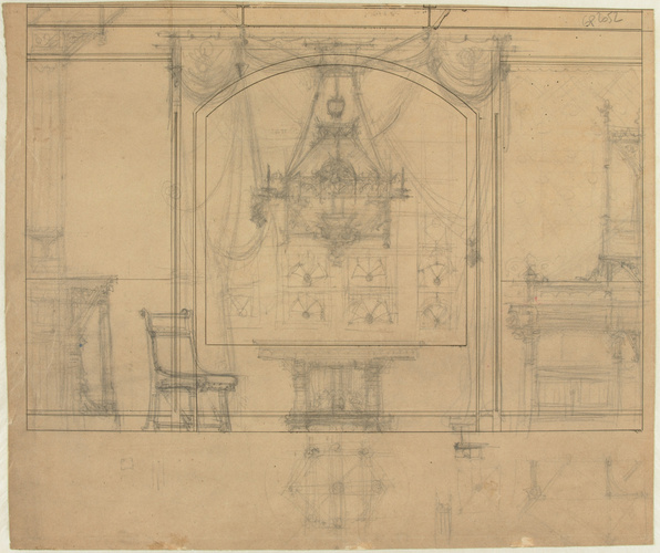 Hector Guimard - Paris 9e, 16 et 18 rue Saint-Lazare, Salon de thé Melrose et th...