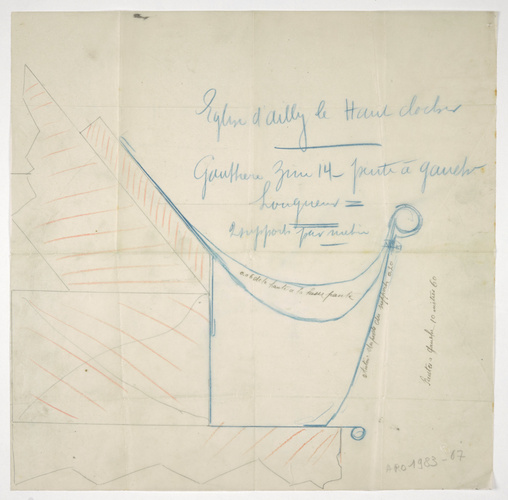 Maison Monduit - Croquis technique pour la pose d'une gouttière en zinc à poser ...