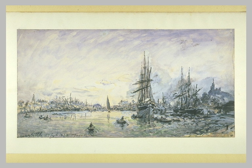 Johan Barthold Jongkind - Le port de Marseille