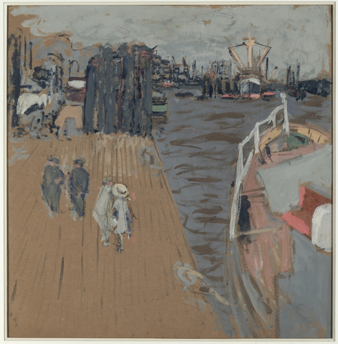 Edouard Vuillard - Le Cargo à quai, Hambourg