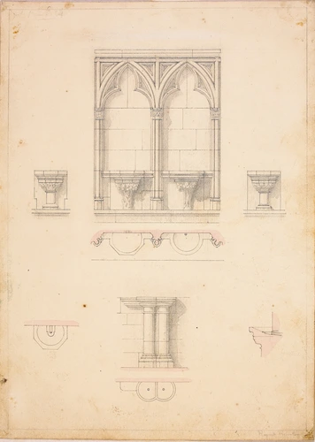 Détails d'architecture vus de face et d'au-dessus - Victor Ruprich-Robert