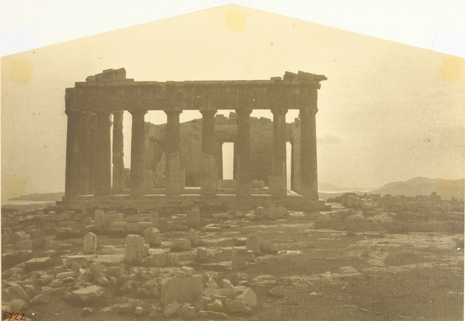Anonyme - Grèce : paysage avec temple