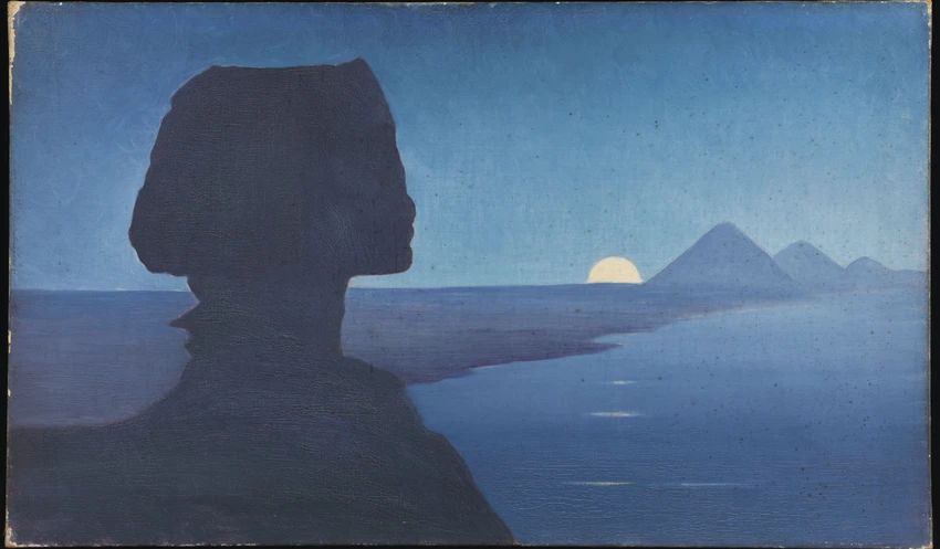 Alphonse Osbert - Paysage avec le Sphinx