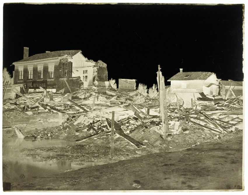 Édouard Baldus - Lyon, inondations
