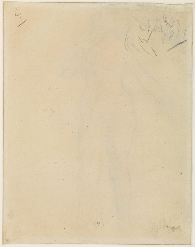 Edgar Degas - Femme nue, debout, tournée vers la droite