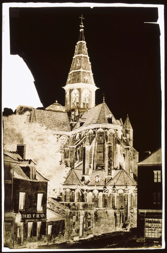 Semur-en-Auxois (Côte-d'Or) - Chevet, église Notre-Dame - Edouard Baldus